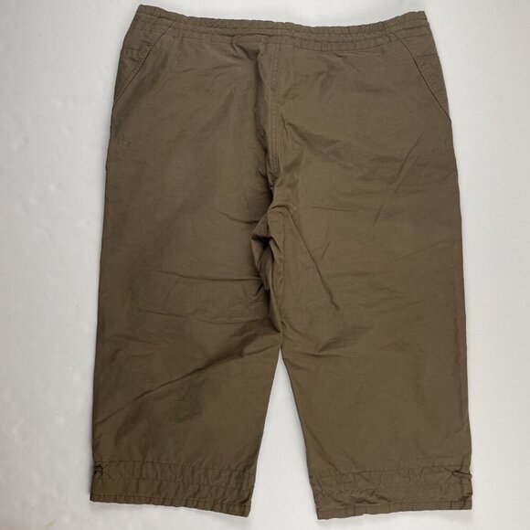 Columbia Capri Pants Women's Small 18” Inseam Cinch Waist/Hem Nylon Cotton Hike - Picture 2 of 10